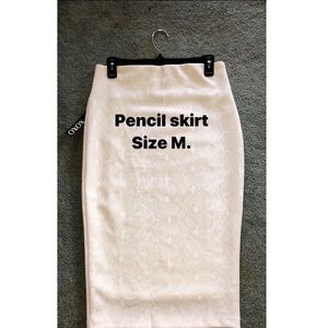Snake pattern Pencil Skirt